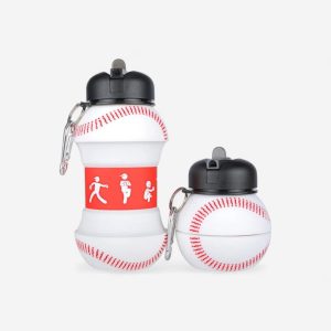 gourde sport rétractable pour enfant en forme de balle de baseball