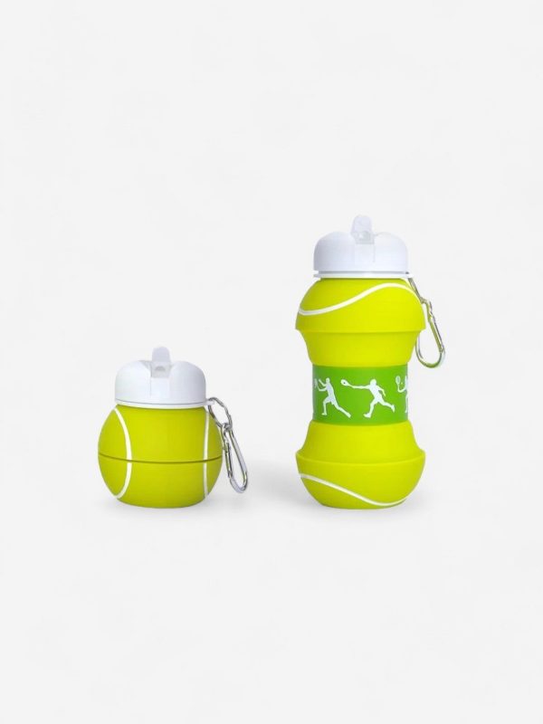gourde sport rétractable pour enfant en forme de balle de tennis