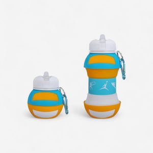 gourde sport rétractable pour enfant en forme de ballon de volleyball