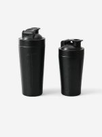 gourde sport shaker en inox avec mélangeur