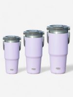 gourde thermos en acier inoxydable avec paille