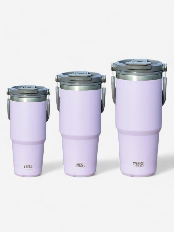 gourde thermos en acier inoxydable avec paille