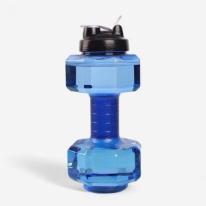 grande gourde sport haltère transparente