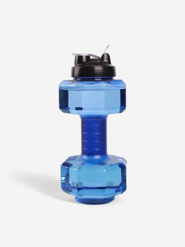 grande gourde sport haltère transparente