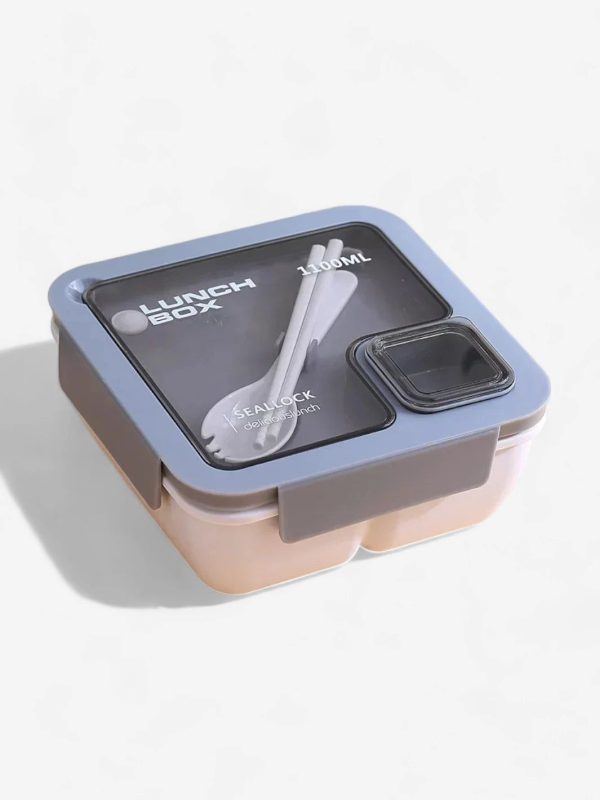 lunch box bento carré avec couvert