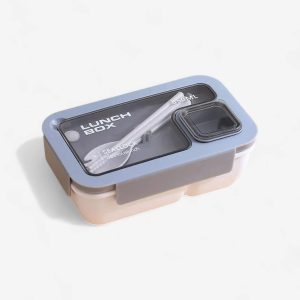 lunch box bento rectangle avec couvert