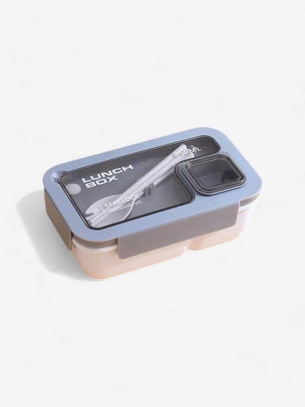 lunch box bento rectangle avec couvert