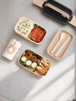 lunch box double compartiment en acier inoxydable