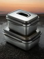 lunch box durable en acier inoxydable grande taille