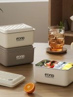 repas préparé dans lunch box bento inox