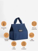 sac à déjeuner bleu