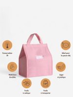 sac à déjeuner rose