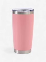 tasse isotherme en acier inoxydable avec couvercle