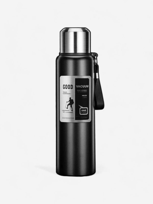 thermos pour randonnée 1L en inox avec infuseur