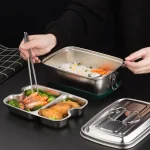boîte bento en acier inoxydable